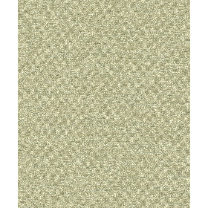 Vliesbehang Uni Groen/Beige (Groen / Beige, 10 m x 53 cm) | BAUHAUS