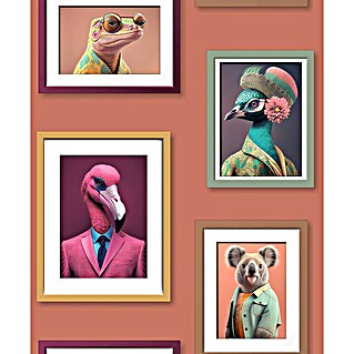 Vliesbehang Lijstes/Dieren Terra (Terra, Diermotief, 10 m x 53 cm)