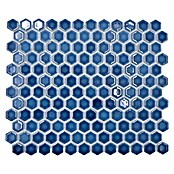 Mozaïektegel (26 x 30 cm, Blauw, Glanzend)