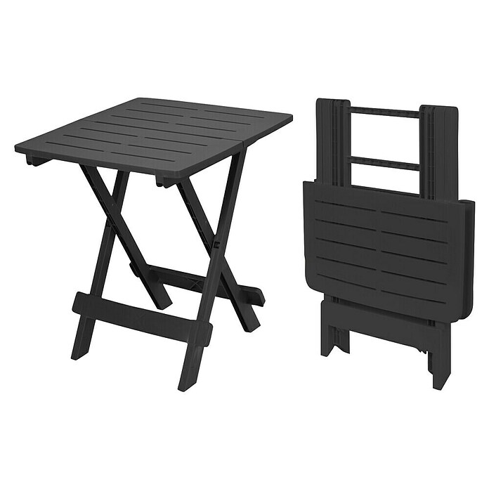 Campingtafel Tevere (l x b x h: 79 x 72 x 70 cm, Antraciet) | BAUHAUS