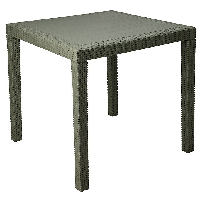 Tuintafel King (l x b x h: 80 x 80 x 72 cm, Polypropyleen, Groen) | BAUHAUS