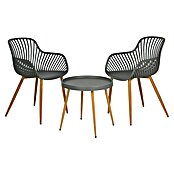 Tuinmeubelset Bistro (3 -delig, Polypropyleen, Grijs) | BAUHAUS