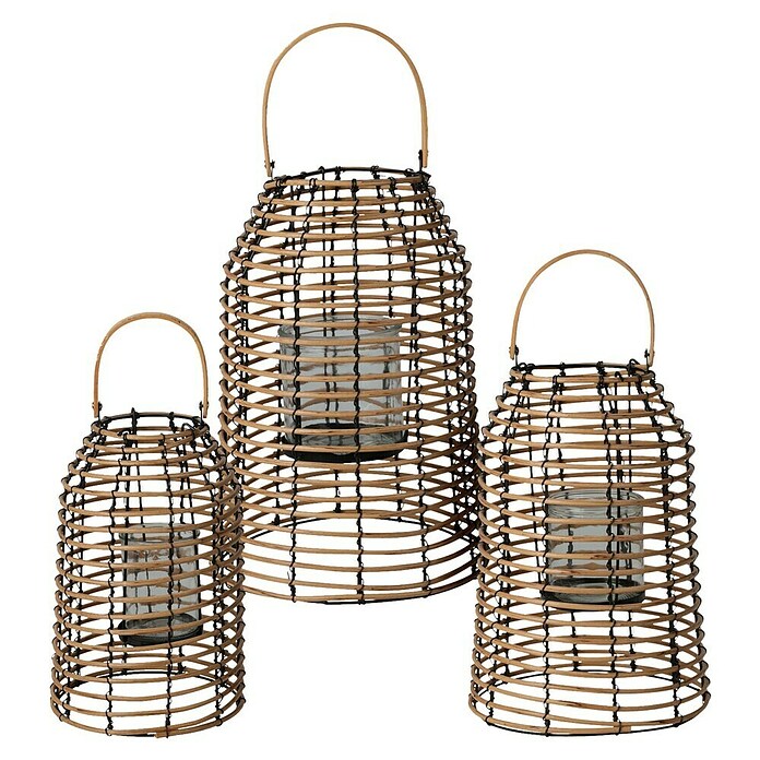 Lantaarn Set van 3 (Bruin) | BAUHAUS