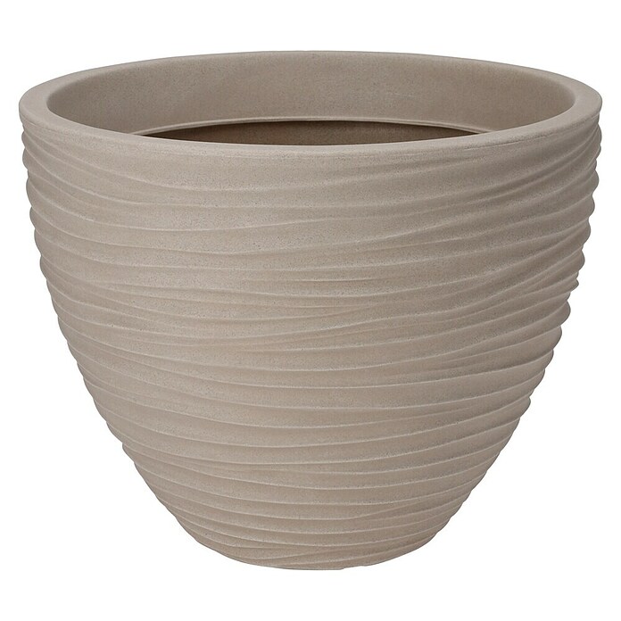 Bloempot Sylt (Ø x h: 40 x 31 cm, Zand) | BAUHAUS