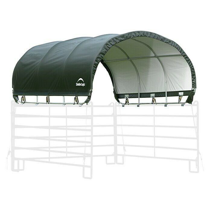 ShelterLogic Weidezelt (370 x 370 x 160 cm, Polyethylen)