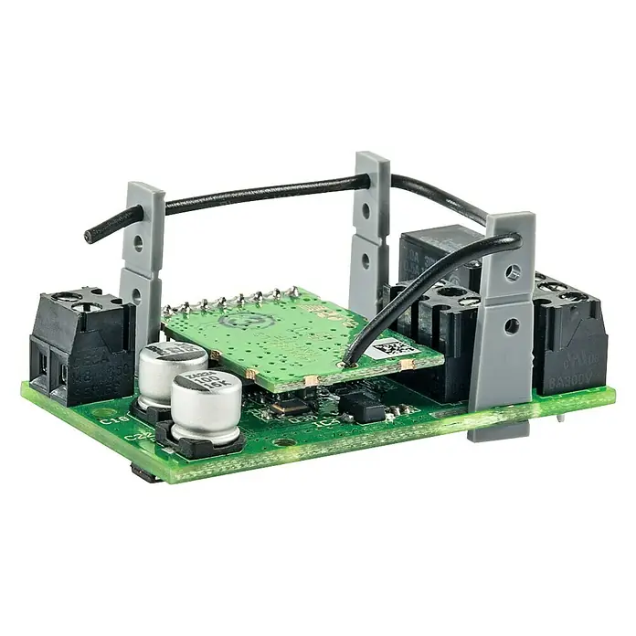 Homematic IP Schaltcontroller HmIP-PCBS - 2,8 x 4,8 x 2,1 cm, Schaltspannung max.: 30 V - Elektronische Platine mit Bauteilen und Anschlüssen für vielfältige Anwendungen.