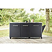 Cozze Outdoorküchen-Modul (Schwarz, B x T x H: 180 x 60 x 90 cm) | BAUHAUS
