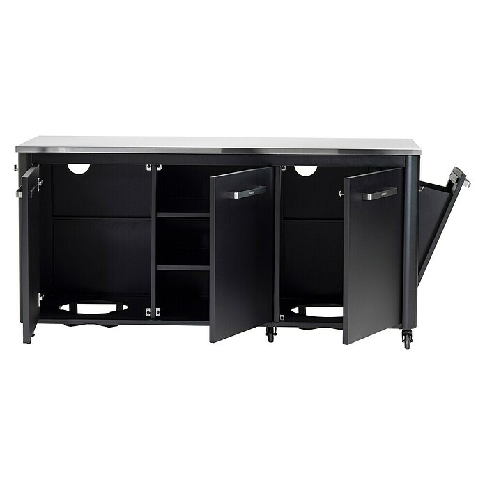 Cozze Outdoorküchen-Modul (Schwarz, B x T x H: 180 x 60 x 90 cm) | BAUHAUS
