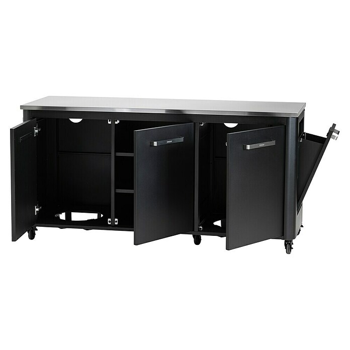 Cozze Outdoorküchen-Modul (Schwarz, B x T x H: 180 x 60 x 90 cm) | BAUHAUS