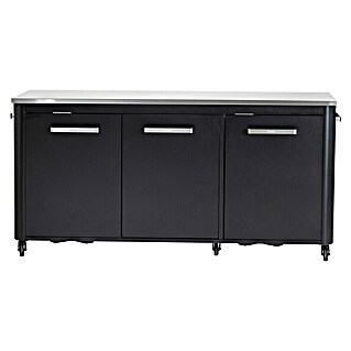 Cozze Outdoorküchen-Modul (Schwarz, B x T x H: 180 x 60 x 90 cm)
