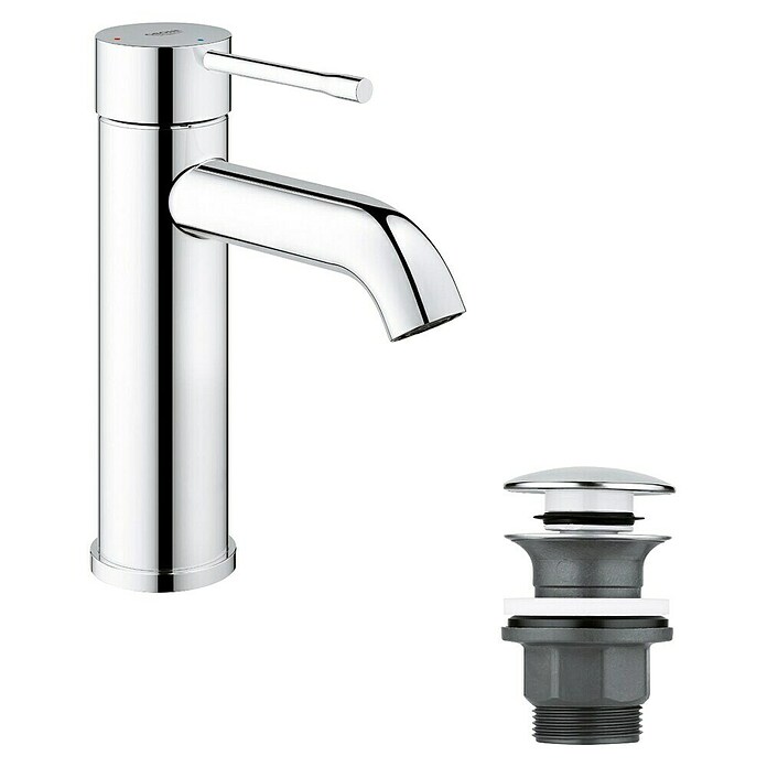 Grohe Essence New Waschtischarmatur (Ohne Zugstange, Chrom, Glänzend)