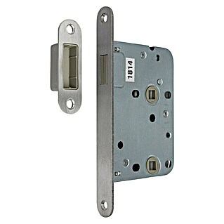 Insteekslot voor badkamerdeur magnetisch (RVS, Geborsteld)