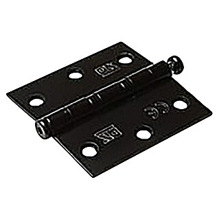 Deurscharnier rechte hoeken - geborsteld (b x h: 76 x 76 mm)