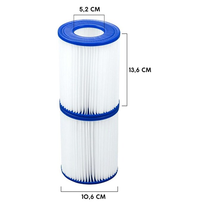 Bestway Filtrirna kartuša II  (Zmogljivost filtra: 3.028 l/h) | 8324 - Schwimmbadtechnik | ICIC - Pools / Whirlpools Zubehör | ICI - Pools & Zubehör | IC - Freizeit im Garten | I - Stadtgarten | BAUHAUS