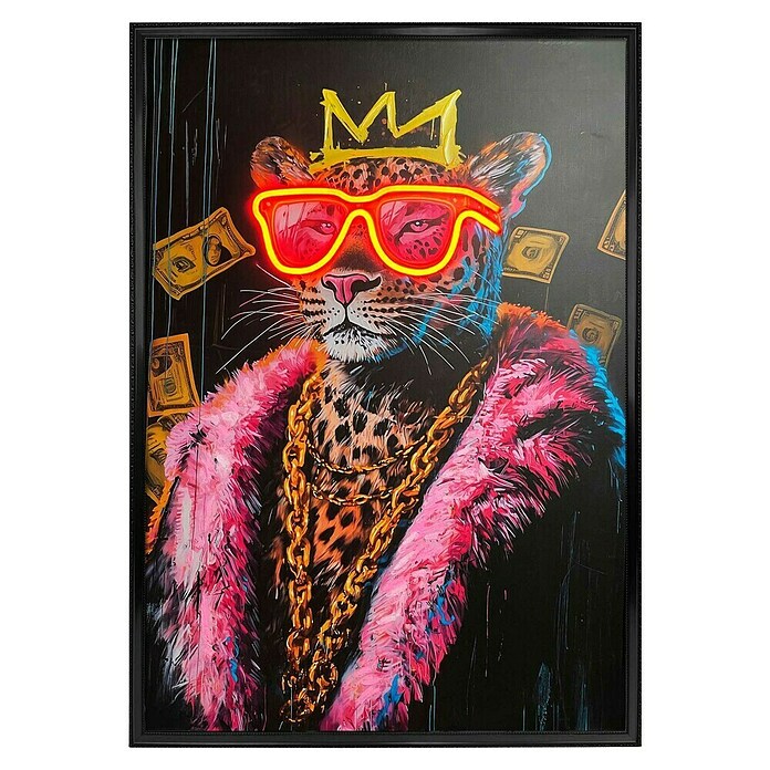 Reinders Gerahmtes Bild (Pimpin Leo, B x H: 70 x 100 cm, Schwarzer Rahmen) | BAUHAUS