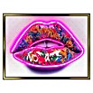 Reinders Gerahmtes Bild (Neon Lips, B x H: 50 x 70 cm, Goldener Rahmen) | BAUHAUS