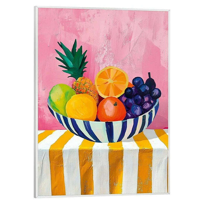 Reinders Bild Slim Frame White (Summer Fruits, B x H: 30 x 40 cm) | BAUHAUS