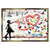 Reinders Gerahmtes Bild (Butterfly Girl Heart, B x H: 70 x 100 cm, Goldener Rahmen) | BAUHAUS