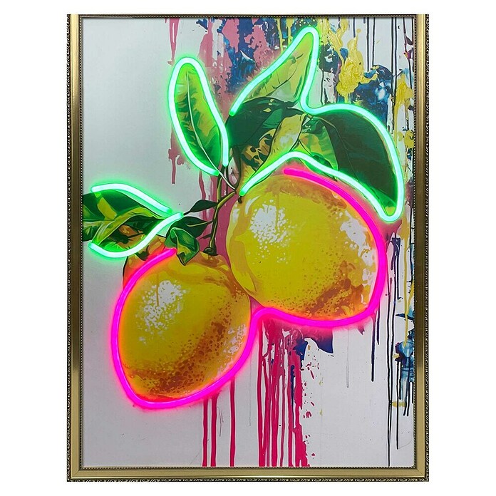 Reinders Leinwandbild (Summer Lemons, B x H: 50 x 70 cm, Goldener Rahmen) | BAUHAUS