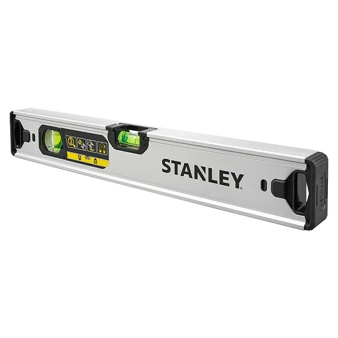 Stanley FatMax Nivel de burbuja Xtreme - Plateado - Nivel de burbuja Stanley plateado con burbujas para la alineación precisa de objetos, útil para artesanos y aficionados al bricolaje.