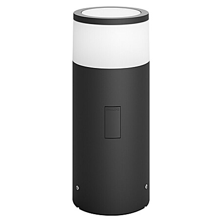 Philips Hue Außensockelleuchte Calla Erweiterung (8 W, Farbe Gehäuse: Schwarz, RGBW, 10,4 x 10,4 x 25,2 cm, Mit Leuchtmittel)
