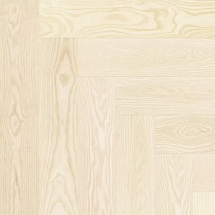 Barlinek Parkett - Esche Select, Fischgrät, 725 x 130 x 14 mm - Detailaufnahme