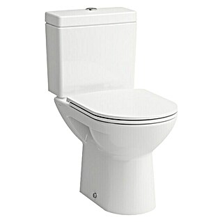 Laufen Pro Stand-WC (Mit Spülrand, Spülform: Tief, WC Abgang: Waagerecht, Weiß, Spülmenge: 3 l - 6 l)