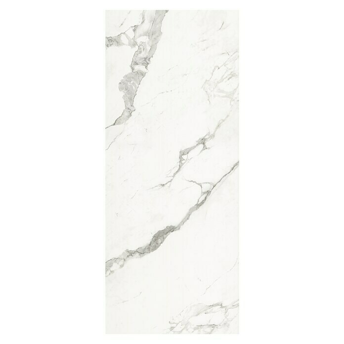 SanDesign Acryl-Verbundplatte Calacatta (100 x 250 cm, Weiß)