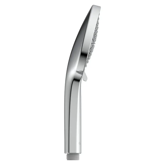 Camargue Handbrause - Anzahl Funktionen: 3 Stk., Chrom - Ein polierter, ergonomisch geformter Chrom-Duschkopf. Das schlanke Design sorgt für ein modernes Badeerlebnis, während die sanften Düsen für Entspannung sorgen.