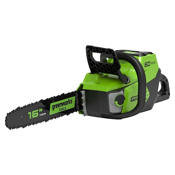 Greenworks 60V Akkusystem Akumulatorska verižna žaga GD60CS40  (60 V, Li-ion, Brez baterije, Dolžina meča: 40 cm) | 7371 - Akku-Kettensägen | IAEJ - Kettensägen | IAE - Gartenmotorgeräte | IA - Gartenhartware | I - Stadtgarten | BAUHAUS