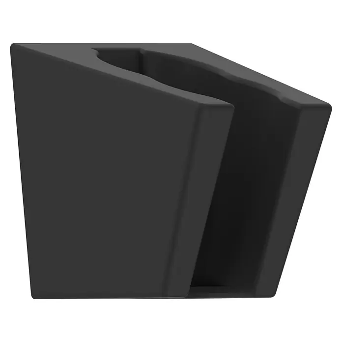 Camargue Set de ducha - Número de funciones: 3 ud., Negro, Mate - Imagen de un elegante soporte negro, ideal para la oficina o el hogar, con un diseño minimalista que realza cualquier decoración.