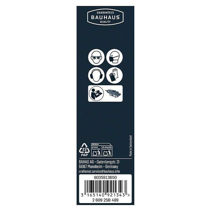 Craftomat Schleifband BFWP (L x B: 457 x 75 mm, Körnung: 120, 3 Stk.)