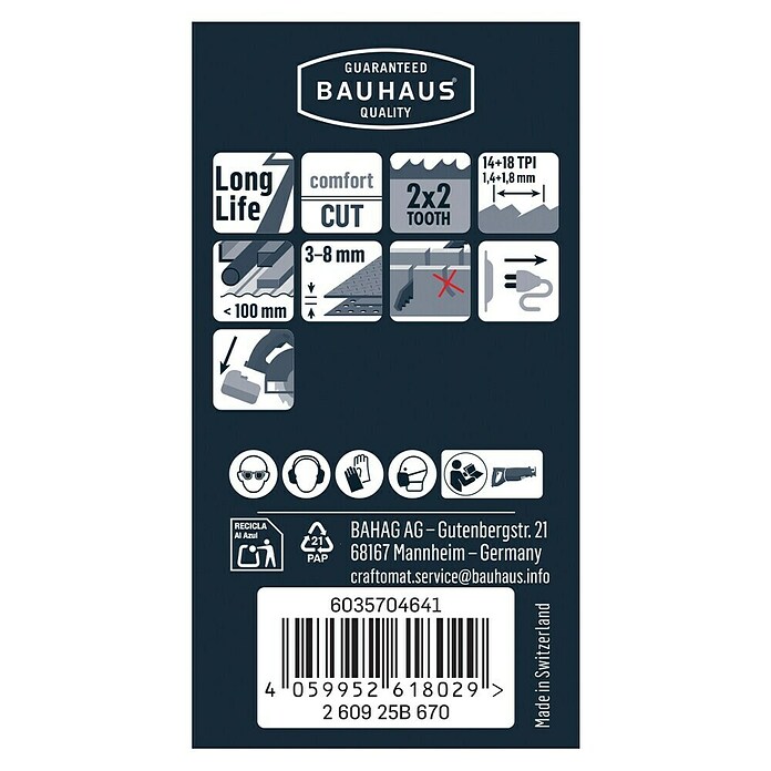 Craftomat Säbelsägeblatt S 927 BEF (Länge: 150 mm) | BAUHAUS