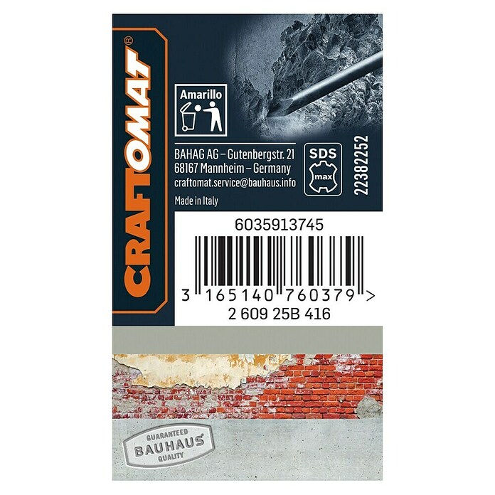 Craftomat SDS-MAX-Spitzmeißel (Länge: 280 mm)