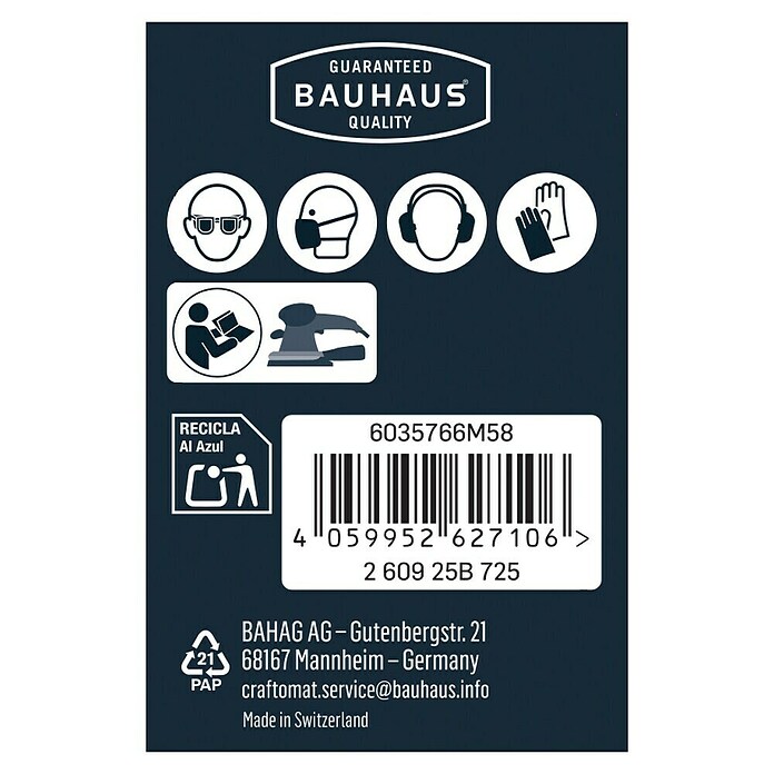 Craftomat Schleifnetz (230 x 115 mm, Körnung: 80, 10 Stk.) | BAUHAUS