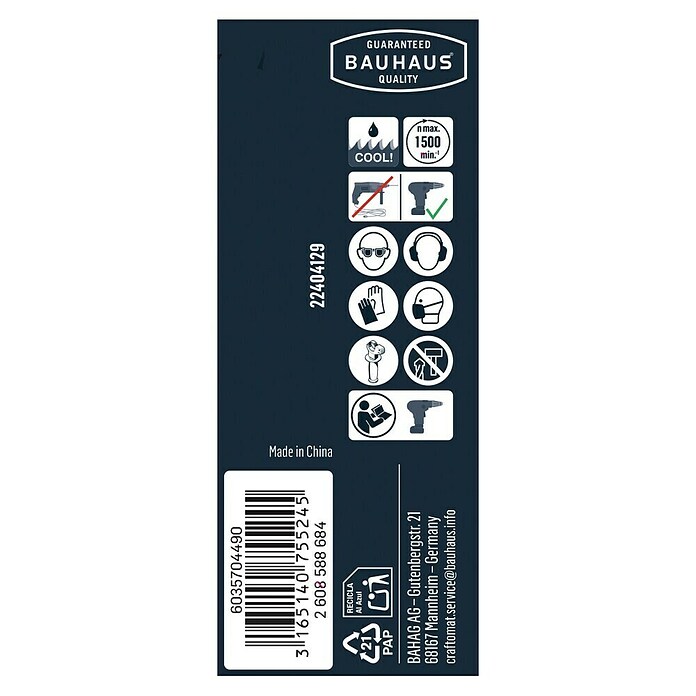 Craftomat Diamant-Nassbohrer Keramik (10 mm, Durchmesser Schaft: 10 mm)