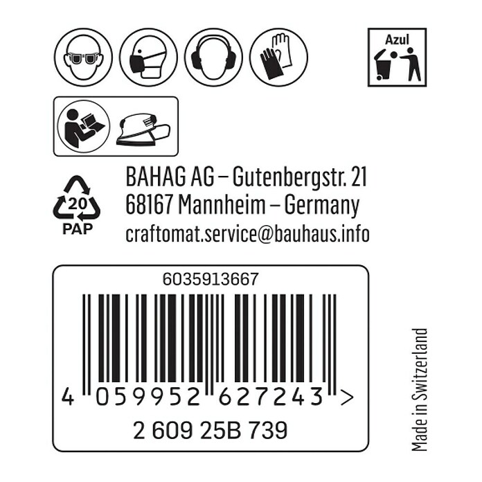 Craftomat Schleifblätter C 1061 (Körnung: 40, Länge: 150 mm, 1 Stk.) | BAUHAUS