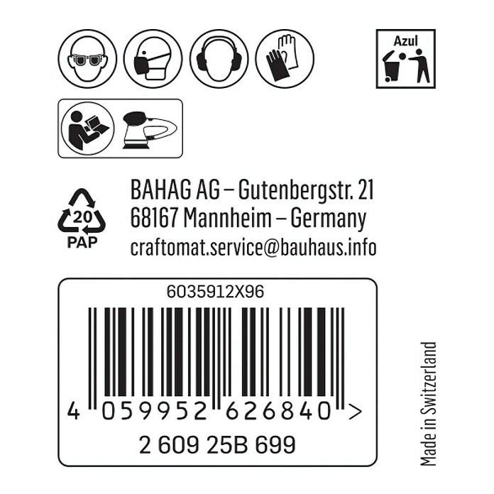 Craftomat Schleifnetz C 7009 (Durchmesser: 125 mm, Körnung: 80, 1 Stk.) | BAUHAUS