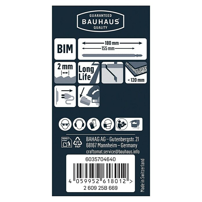 Craftomat Stichsägeblatt T 718 BF (T-Schaft) | BAUHAUS