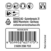 Craftomat Schleifblätter C 1061 (Körnung: 180, Durchmesser: 125 mm, 1 Stk., 8 Löcher) | BAUHAUS