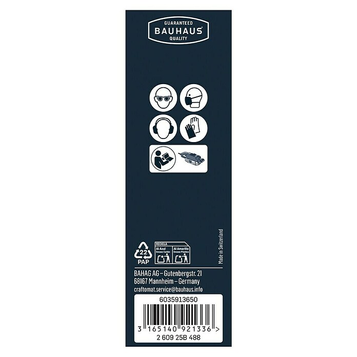 Craftomat Schleifband BFWP (L x B: 457 x 75 mm, Körnung: 80, 3 Stk.)
