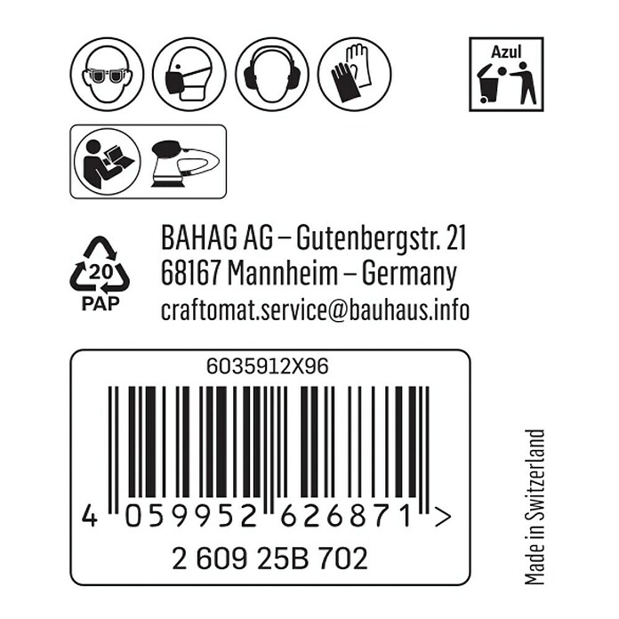 Craftomat Schleifnetz C 7009 (Durchmesser: 125 mm, Körnung: 240, 1 Stk.) | BAUHAUS