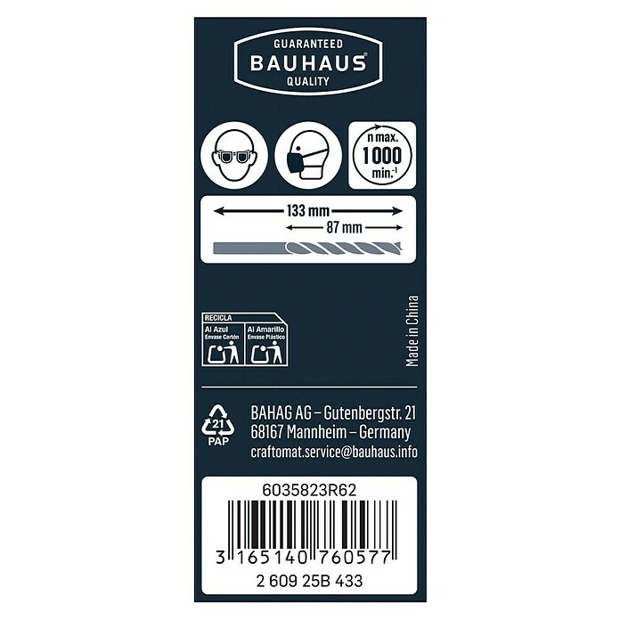 Craftomat Holzbohrer (Durchmesser: 10 mm, ¼″ Hex)