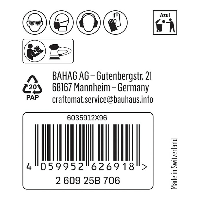Craftomat Schleifnetz C 7009 (Durchmesser: 150 mm, Körnung: 240, 1 Stk.) | BAUHAUS