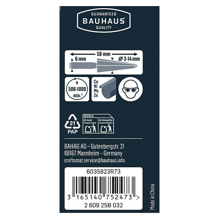 Craftomat Konusno svrdlo  (3 mm - 14 mm, Čelik) | BAUHAUS
