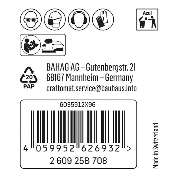 Craftomat Schleifnetz (186 x 93 mm, Körnung: 120, 1 Stk.) | BAUHAUS