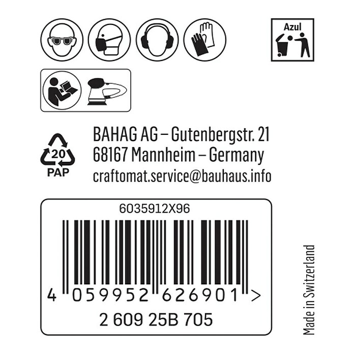 Craftomat Schleifnetz C 7009 (Durchmesser: 150 mm, Körnung: 180, 1 Stk.) | BAUHAUS