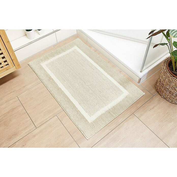 Badteppich Maui (50 x 80 cm, Beige, 100% Polyester) | BAUHAUS