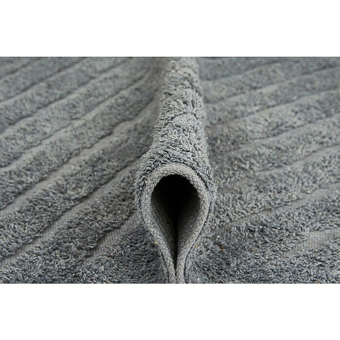 Badteppich Havanna (50 x 80 cm, Grau, Stripe, 80% Baumwolle, 20% Polyester) | BAUHAUS