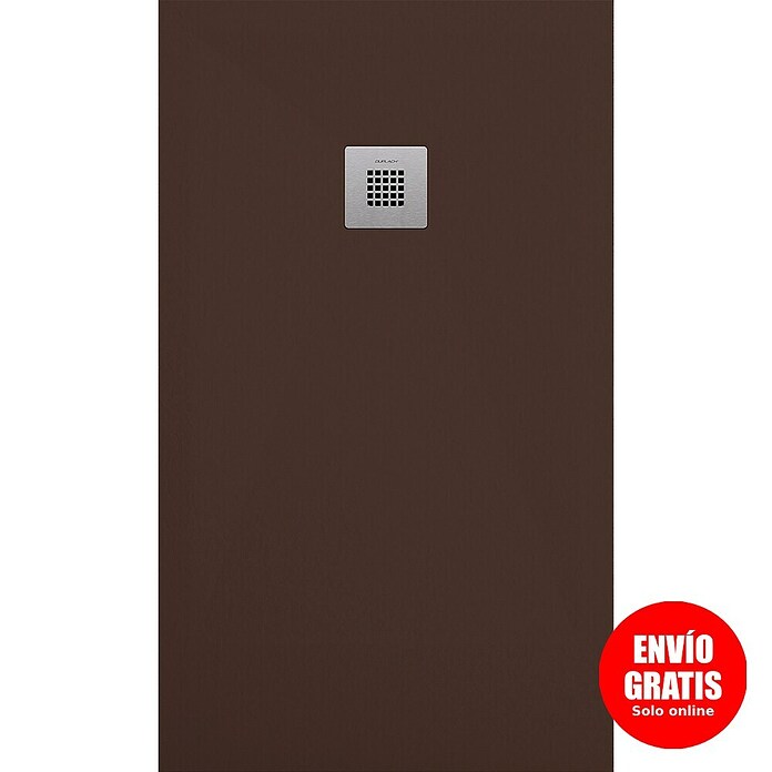 Duplach Plato de ducha Plus (L x An: 120 x 100 cm, Material compuesto, Chocolate) | BAUHAUS